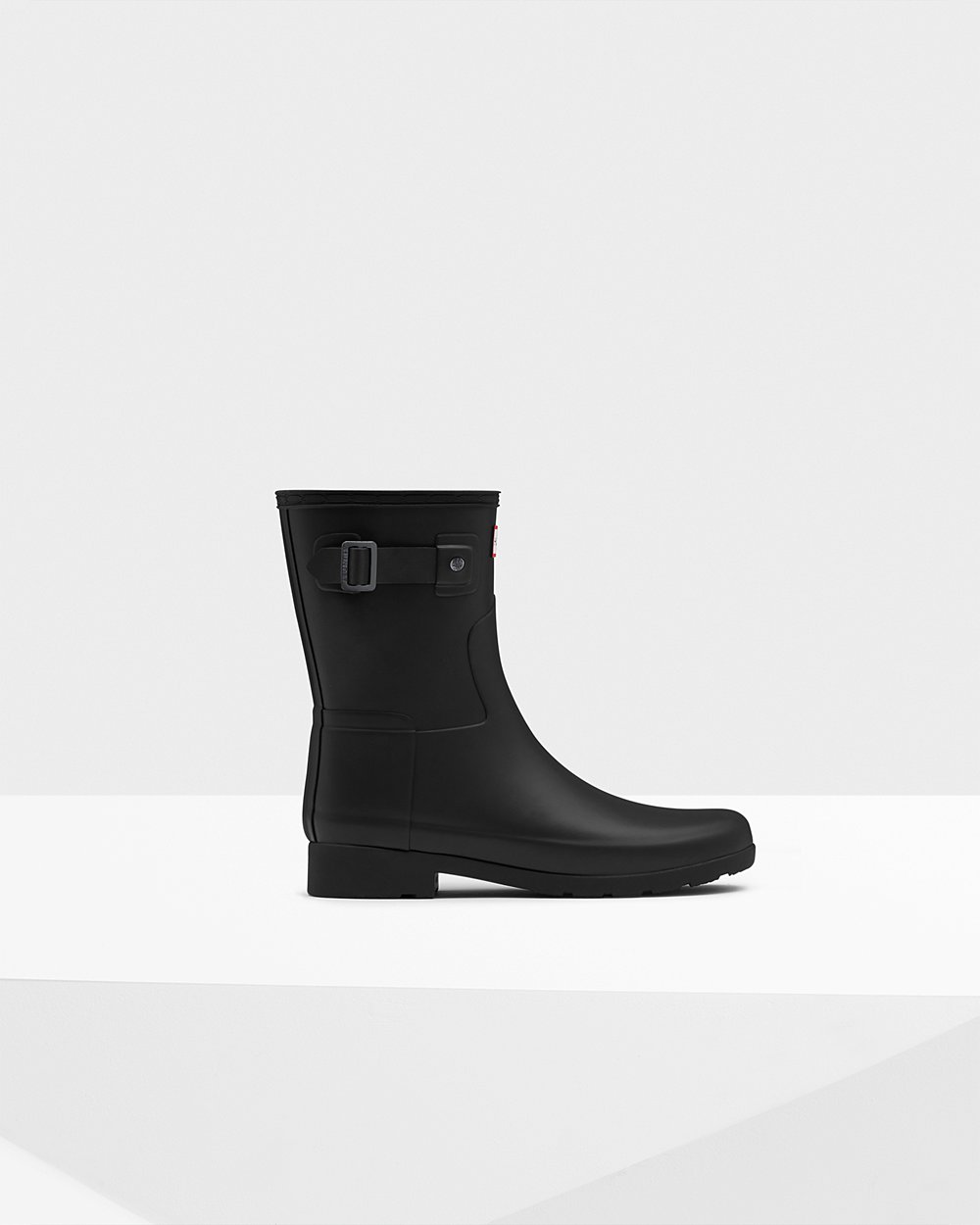 Galochas Curtas Hunter Feminina Pretas - Refined Slim Fit - 31HVZGAUO